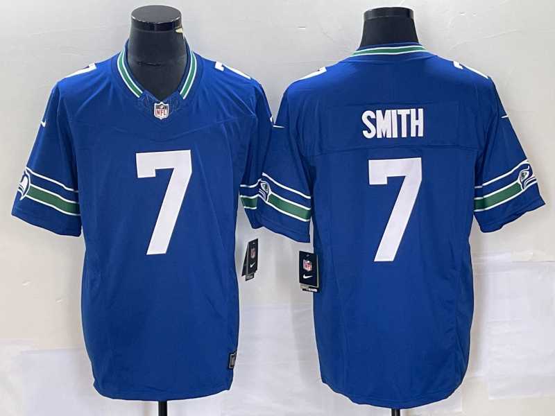 Men's Seattle Seahawks #7 Geno Smith Royal 2023 F.U.S.E. Vapor Limited Throwback Stitched Jersey,We sell and wholesale Men's Seattle Seahawks #7 Geno Smith Royal 2023 F.U.S.E. Vapor Limited Throwback Stitched Jersey on line form chian!